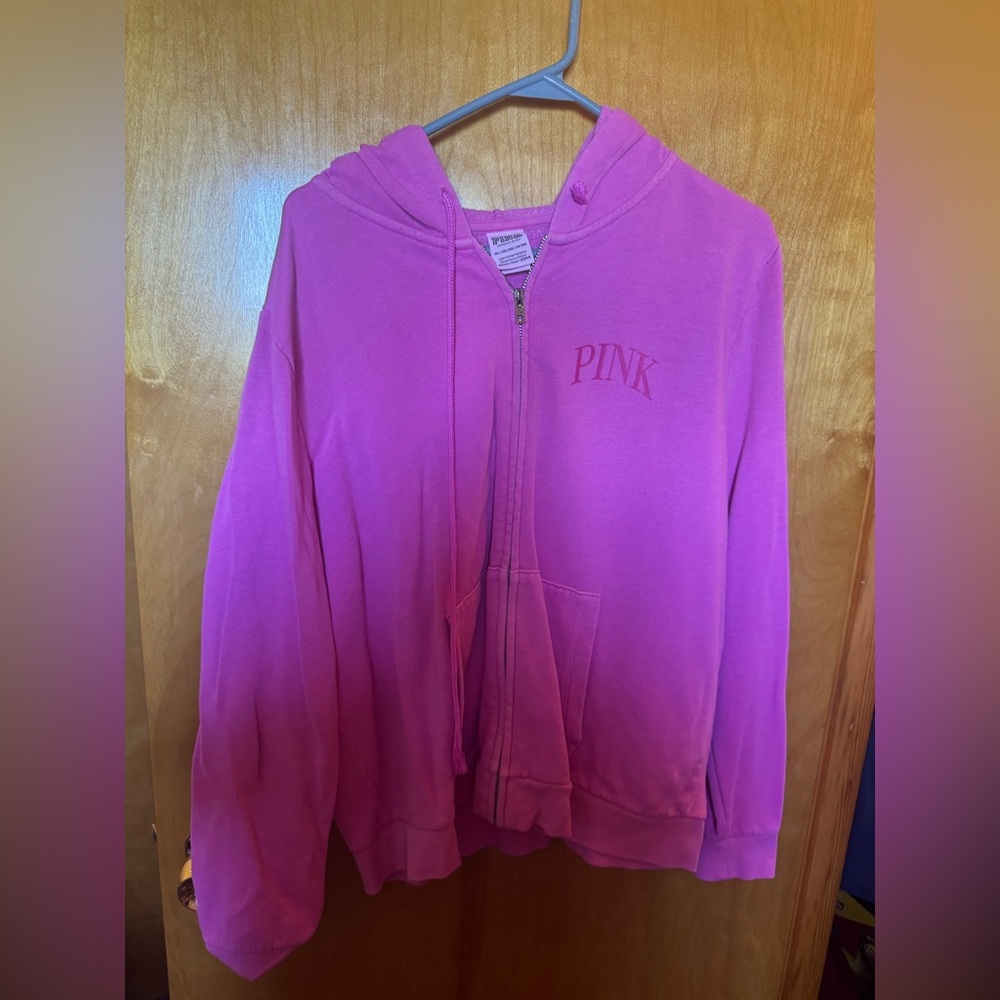 Vs pink full zip hoodie xxl